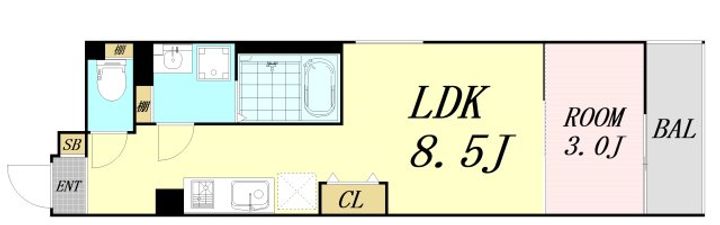 S-MOVE大阪鶴見 の間取り