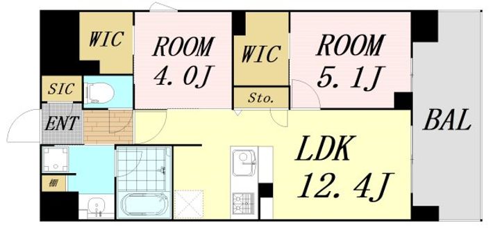 セントリヴィエ大阪梅田の間取り