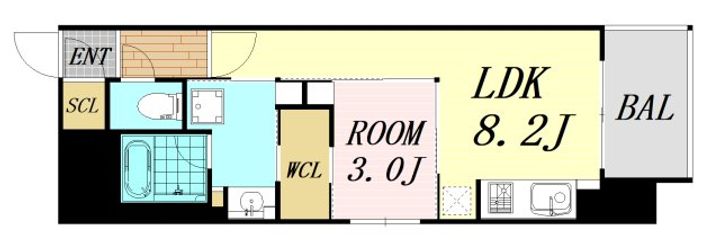 S-RESIDENCE天満橋arの間取り