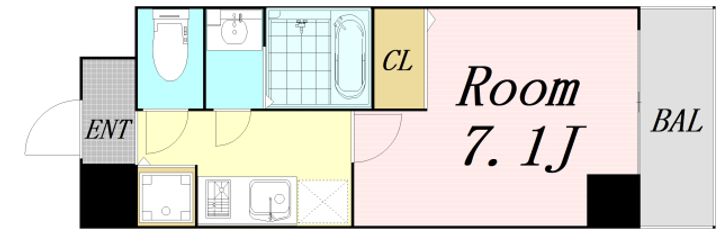 セゾンコート新大阪の間取り