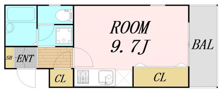 大阪府大阪市北区長柄西2丁目(マンション)の賃貸物件の間取り
