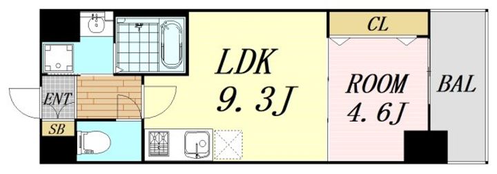 セノアタワー新大阪の間取り