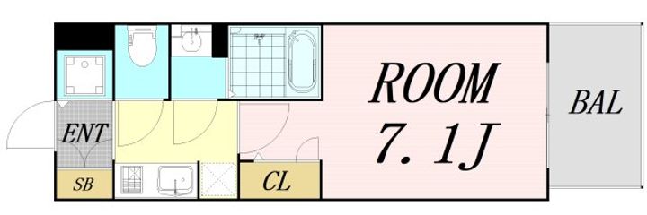 S-RESIDENCE大和田alineの間取り