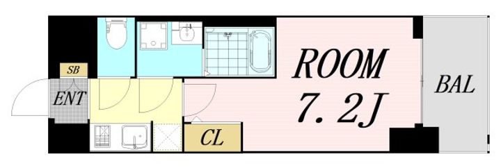 S-RESIDENCE大和田alineの間取り