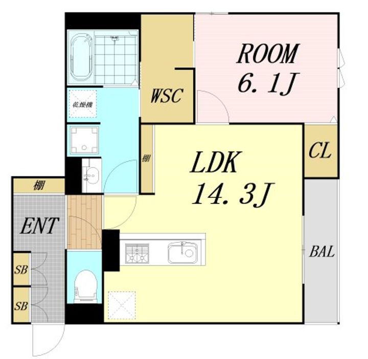 スペチアーレ平野西の間取り