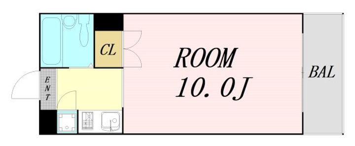 大阪府大阪市福島区海老江2丁目(マンション)の賃貸物件の間取り