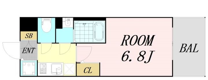 エスリード大阪平野プライムの間取り