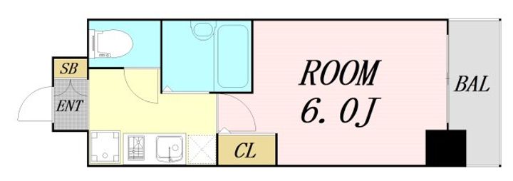 大阪府大阪市北区天満3丁目(マンション)の賃貸物件の間取り