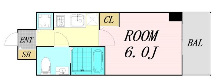 S-RESIDENCE北浜の間取り