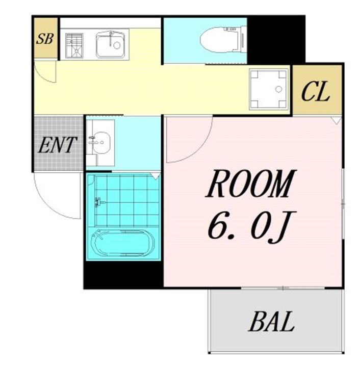 グランパシフィック大国町の間取り