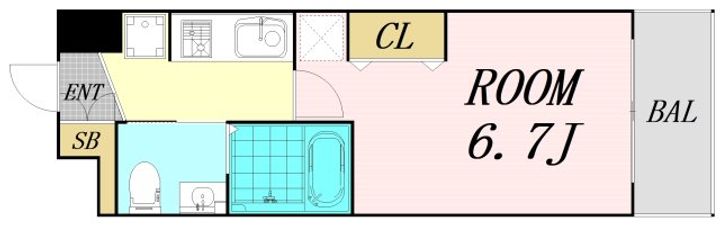 アーデンタワー本町イーストの間取り