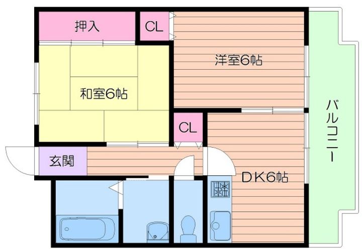 グランドハイツ桃ヶ池の間取り