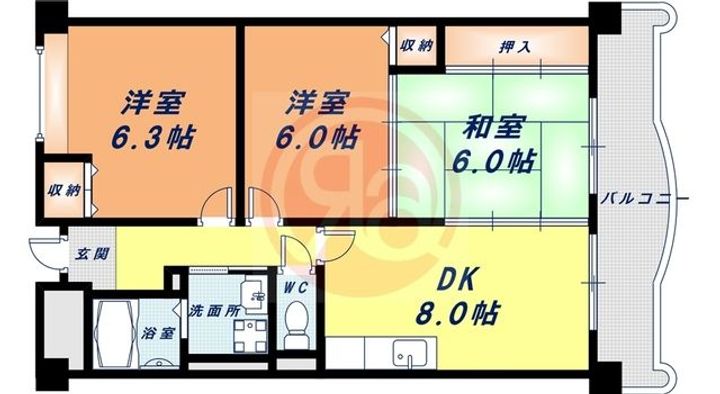 KMコートあびこの間取り