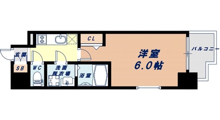 エスリード大阪ドームCERCAの間取り