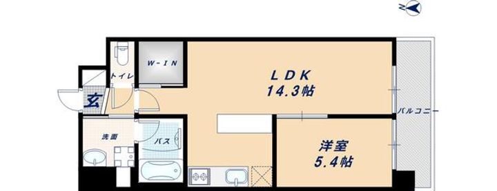 グランカーサ難波元町の間取り