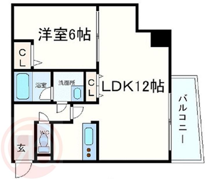 W.O.B HONMACHI-WESTの間取り