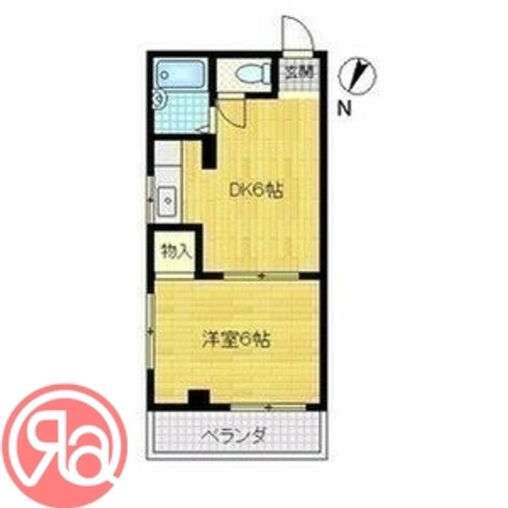 RIGEL弁天の間取り