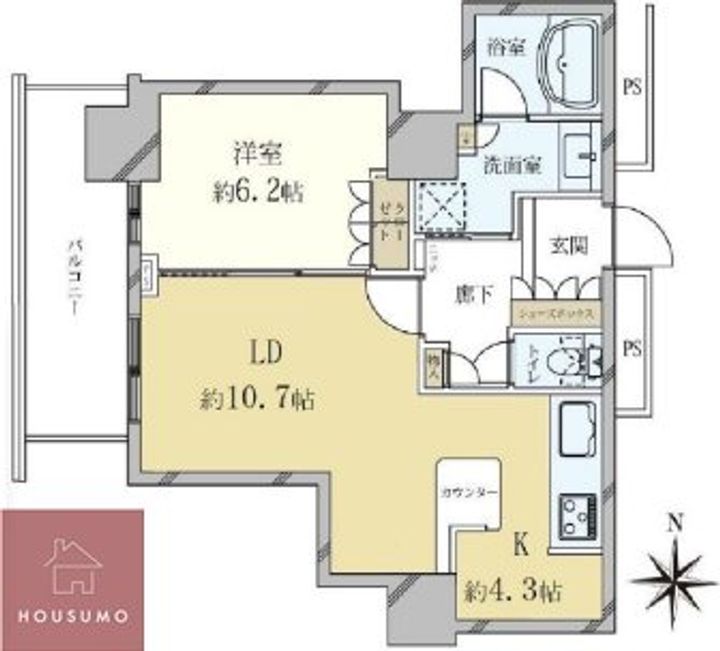 レジデンス梅田ローレルタワーの間取り