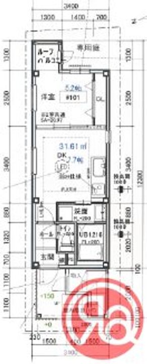 万代東マンションの間取り
