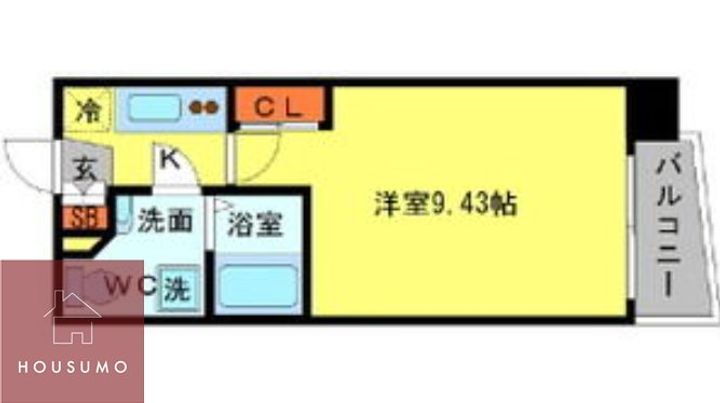 SERENiTE天六西の間取り