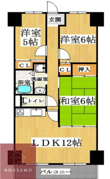 サンファースト京橋704の間取り