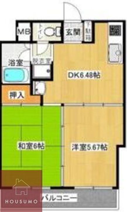 シンコーメゾン扇町の間取り
