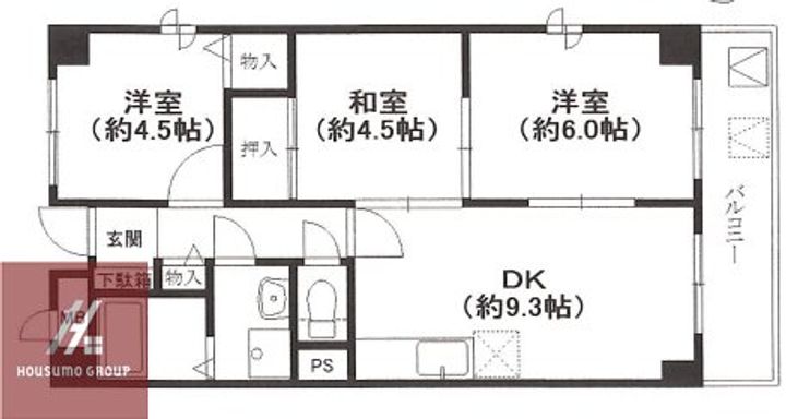アベニューKNの間取り