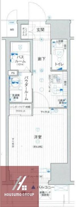 ジュネーゼグラン本町Eastの間取り