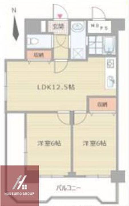 おおきに大阪天満サニーアパートメントの間取り