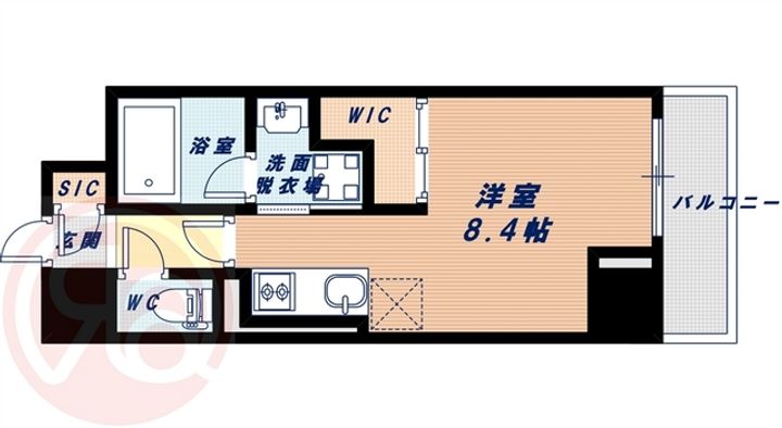 大阪府大阪市西区新町4丁目(マンション)の賃貸物件の間取り