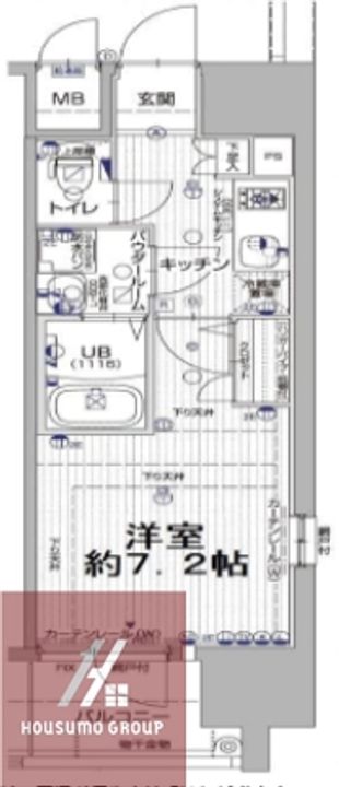 大阪府大阪市浪速区敷津東1丁目(マンション)の賃貸物件の間取り