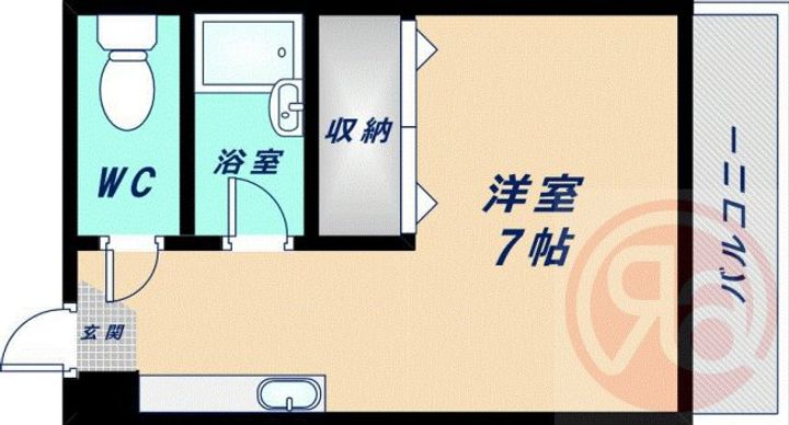 コーポロイヤル201の間取り