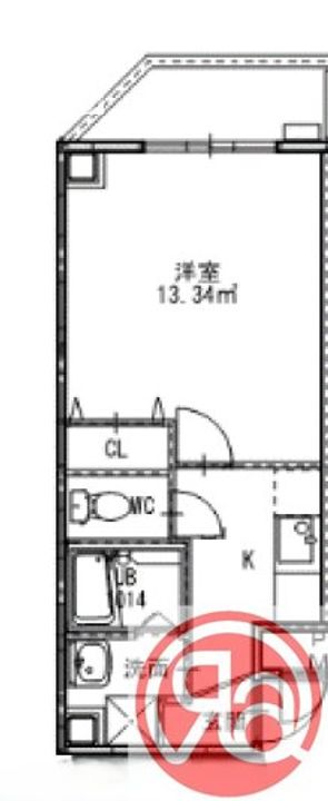 フィオーラマンション天王寺の間取り