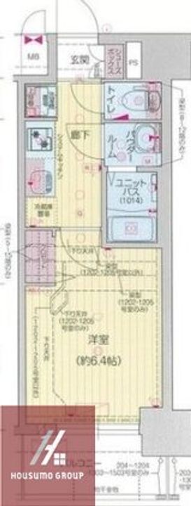 プレサンス堺筋本町エグゼブラン の間取り