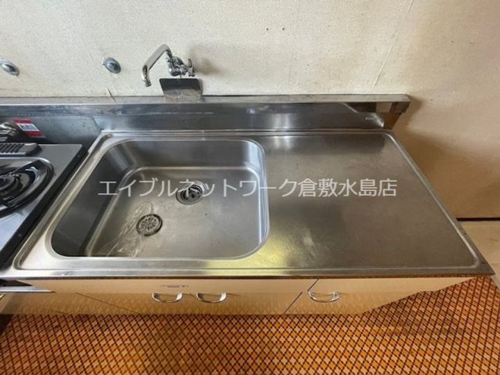 岡山県倉敷市東塚4丁目(マンション)の賃貸物件のキッチン