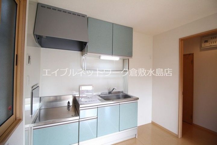 岡山県倉敷市連島町鶴新田(アパート)の賃貸物件のキッチン