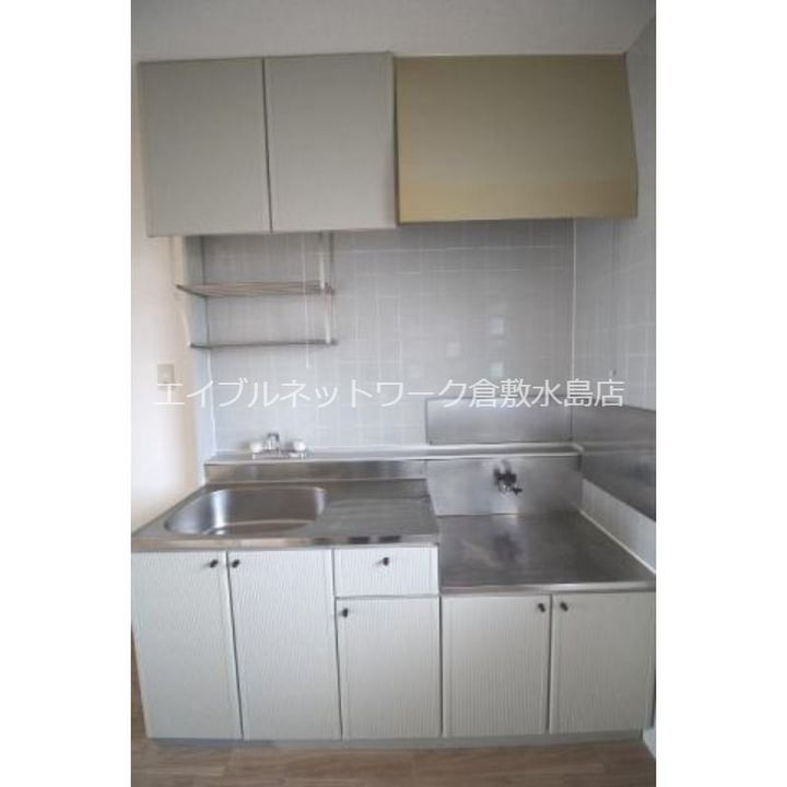 岡山県倉敷市児島元浜町(アパート)の賃貸物件のキッチン
