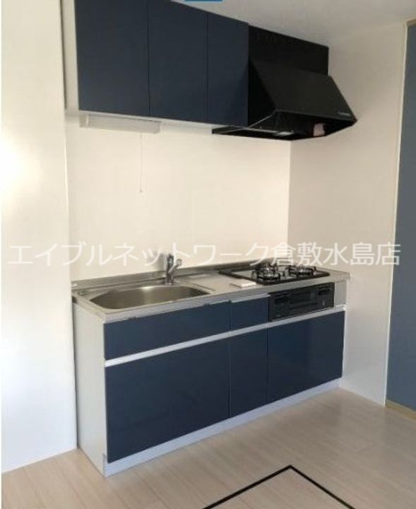 岡山県倉敷市福田町古新田(アパート)の賃貸物件103のキッチン