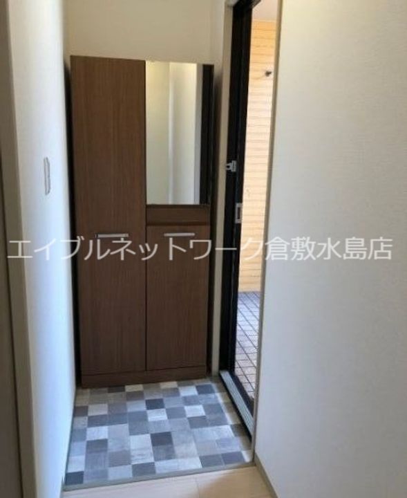 岡山県倉敷市福田町古新田(アパート)の賃貸物件103の玄関