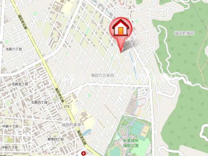 岡山県倉敷市福田町古新田(アパート)の賃貸物件103の地図