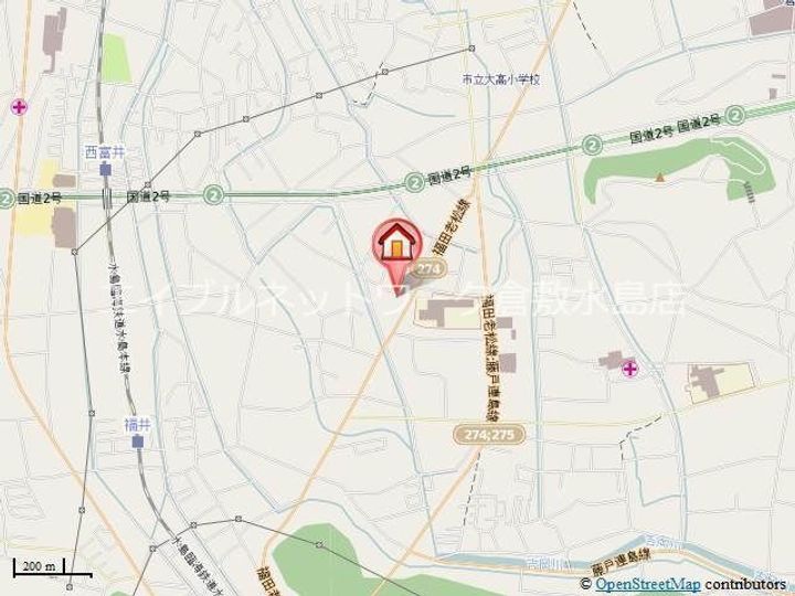 コーポ明和 A棟の地図