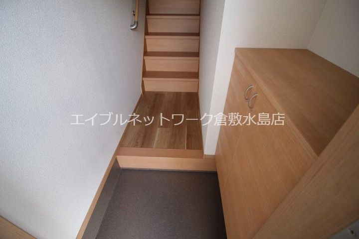 岡山県岡山市南区藤田(アパート)の賃貸物件203の玄関