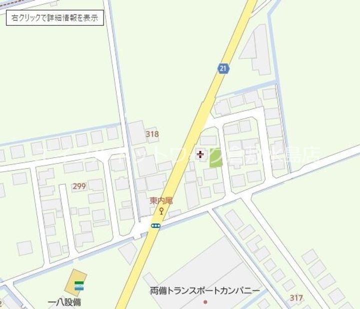 岡山県岡山市南区内尾(一戸建)の賃貸物件1の地図