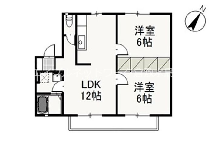 リーヴァ妹尾 Bの間取り