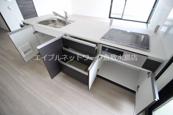 岡山県岡山市南区東畦(マンション)の賃貸物件1002のキッチン