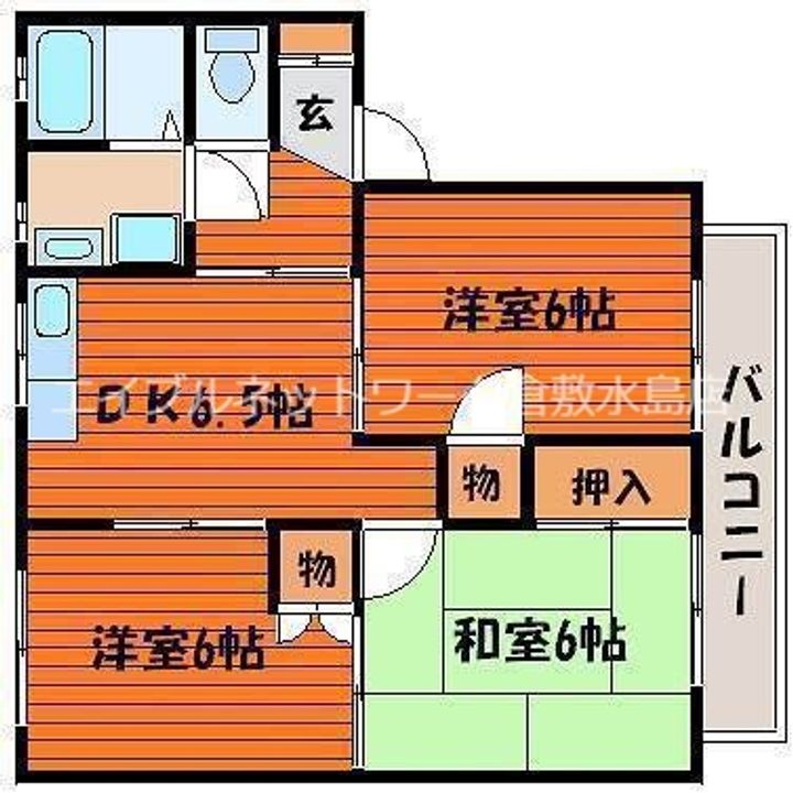 メゾニティーブラッサム D棟の間取り