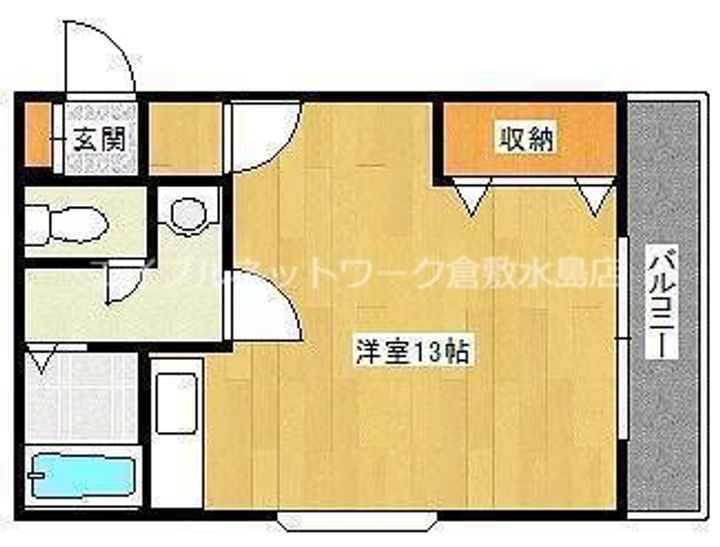 りんごの木Ⅰ202の間取り