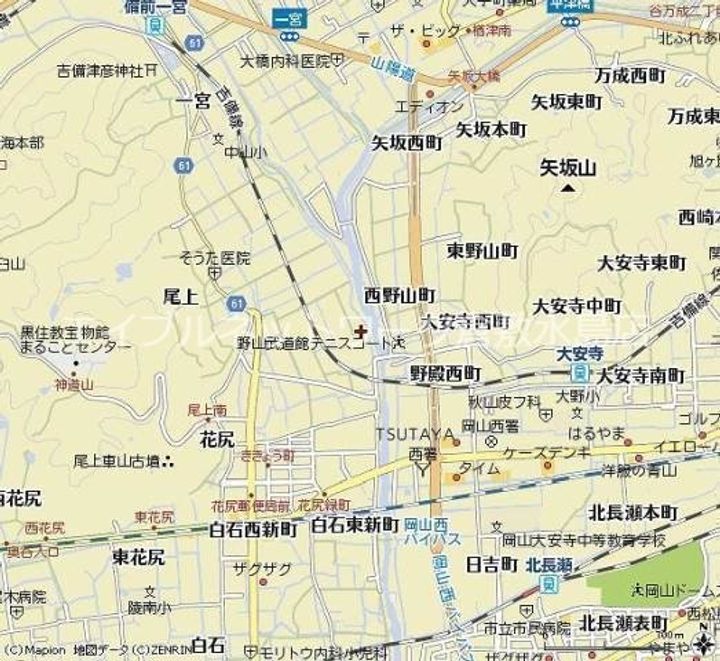 メゾンソレイユ202の地図