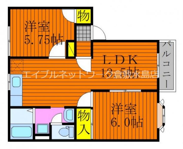 グリーンパーク西辛川Cの間取り