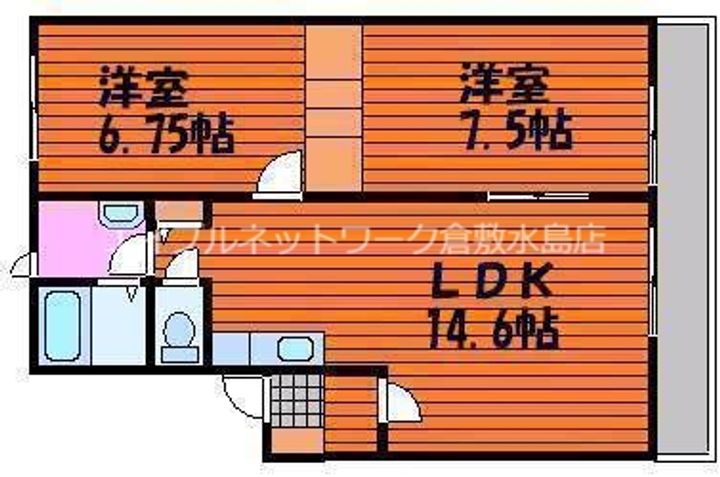モントワール Aの間取り